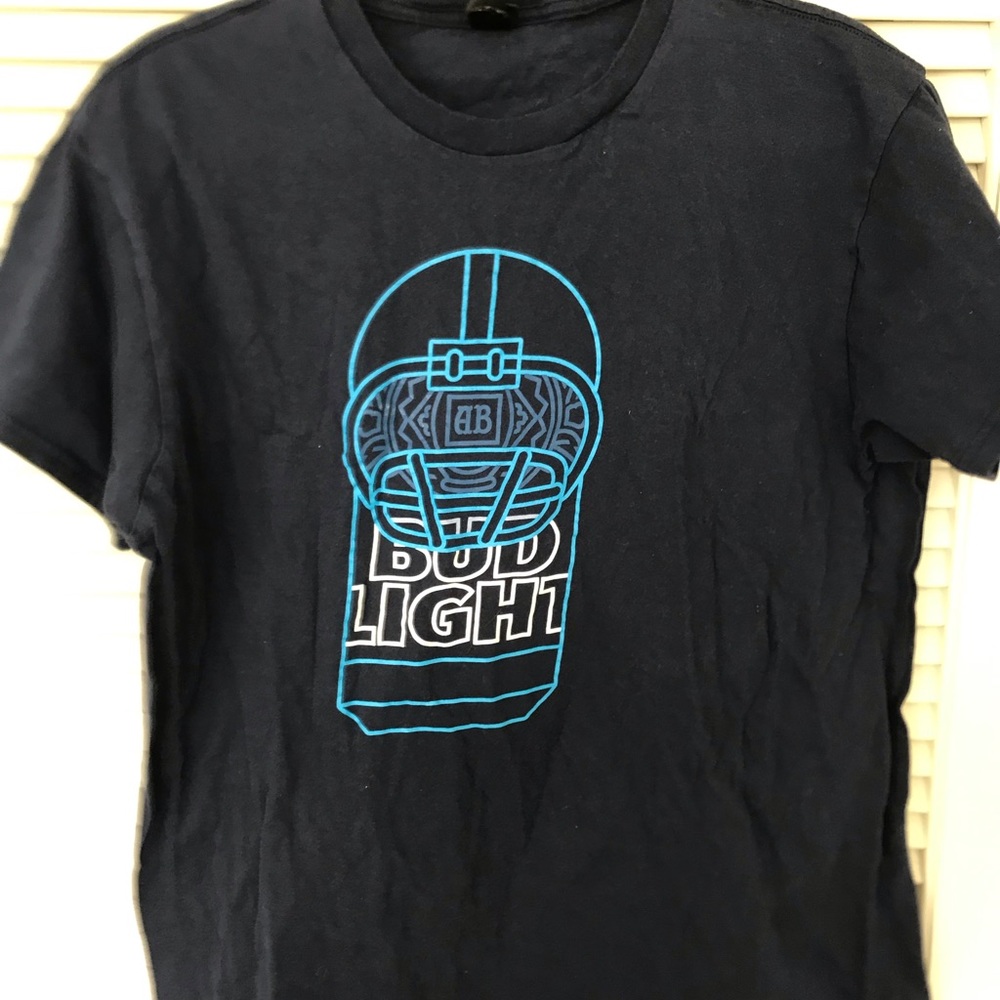 Bud Light T Shirt Navy Blue Size L